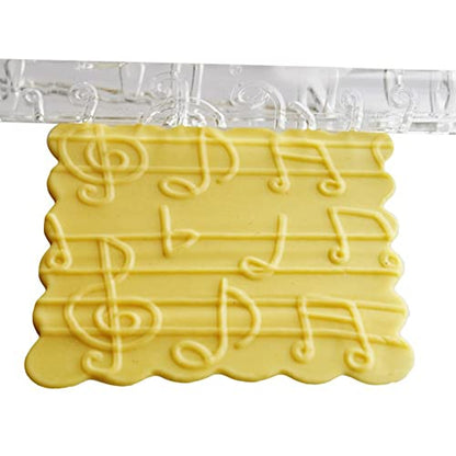 Rengue Acrylic Rolling Pin with 28 Patterns, Compliant Material, Comfortable Grip, 16 X 1 Cm, Lightweight for Dough and Pastry Acrylic Rolling Pin with 28 Patterns, Nan Kitchen (#2) - size: 51015 notes