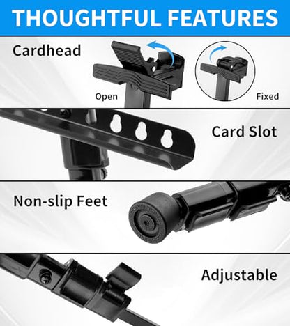 Display Easel Stand for Sign, Adjustable Portable 63'' Tripod with Carry Bag, Artist Easels Canvas Stand for Table-Top Displaying/Painting/Wedding Signs