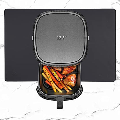 Home Essential, Supmat XL, Super Versatile Extra Large and Thick Heat Resistant Silicone Mat, Counter Mat (Pure Black) - color: Pure Black, size: X-Large