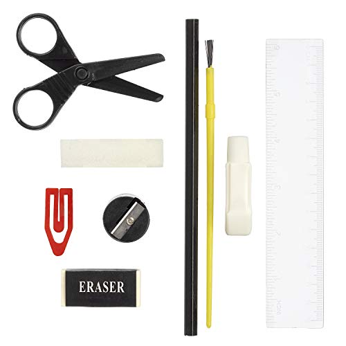 Darice 120-Piece Deluxe Art Set, Black