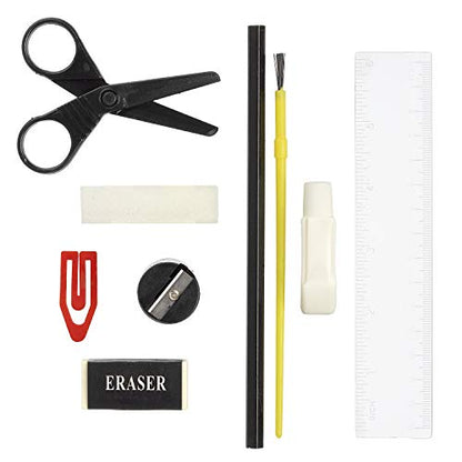 Darice 120-Piece Deluxe Art Set, Black