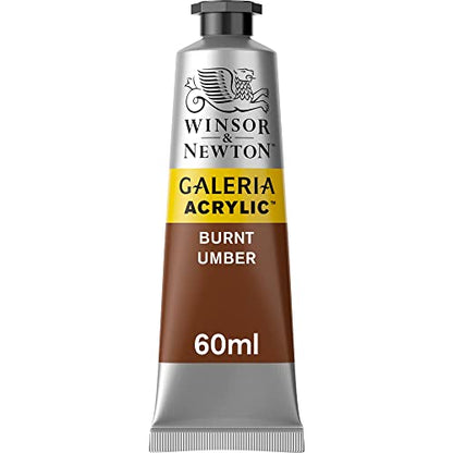 Winsor & Newton Galeria Acrylic Color, 60ml (2-oz) Tube, Burnt Umber - color: Burnt Umber, style: 2-oz Tube