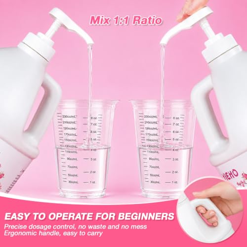 YIEHO Epoxy Resin Kit 2 Gallon, Upgraded Crystal Clear High Gloss Epoxy Resin and Hardener, 2 Part Resina Epoxica for Jewelry Making, Crafts, DIY Art, Coating and Casting - size: 2Gallon Kit