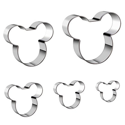 Mouse Cookie Cutter Sandwich Cutters for Kids DIY Lunchbox Bento Box Fruit Cutters Vegetable Cutters for Children Boys Girls, Pack of 5 - style: A-Mickey