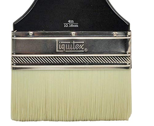 Liquitex Large Scale Broad Flat/Varnish Brush, Long Handle, 4" - size: 4", style: Large Scale Broad Flat/Varnish, Long Handle