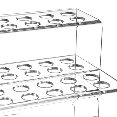Yardwe Acrylic Pen Holder Display Stand Pen Showing Stand Pencil Organizer with Multi-Slot Design Desktop Storage Holder for Pens Pencils Crayons Brush for Office School Home