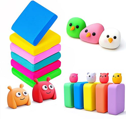 Kneaded Erasers for Artists Painting, Drawing & Art Supplies – Gum Kneadable Erasers for Pencils Bulk Kids Prizes, Party Favors, School Supplies, 6 PCS