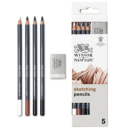 Winsor & Newton Studio Collection Artist Pencils, Sketching Pencils, Set of 5 - style: 5 Sketching Pencils