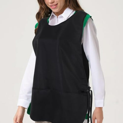 Tucnoeu Unisex Cobbler Apron with 2 Pockets, Adjustable Water & Oil Resistant Apron Art Smock for Work Kitchen Cooking