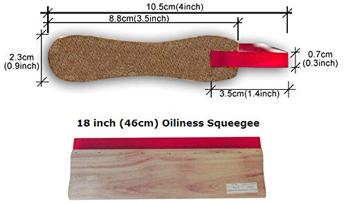 Silk Stencil Screen Printing Squeegee Wood Screen Ink Scraper (39 inch (1m) Water Squeegee - 65 Durometer) - size: 39 inch (1m) Water Squeegee - 65 durometer