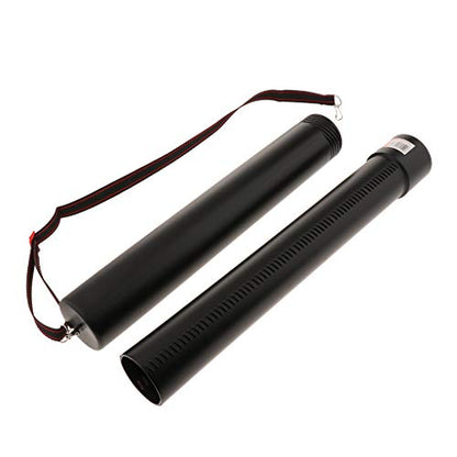 Drawing Tube Blueprint Case Telescoping Art Tube Middle Plastic Black Storage Tube Expands from 20 to 35 Inches Waterproof Poster Tube with Strap