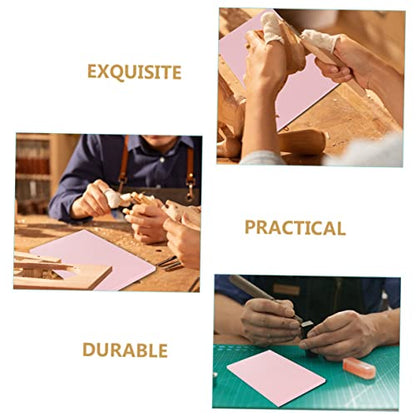 Veemoon 4pcs Carving Rubber Blocks for Crafts Soft Material for Stamp Making for Beginners and Professionals Lightweight and Portable Carving Supplies