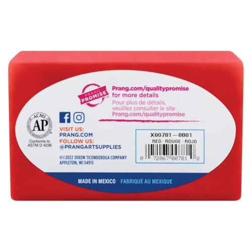 Prang Modeling Clay, Red, 1 lb. Block, Case of 12 Blocks, 192 oz. Total | Pliable, Non-Hardening, Non-Staining, Easy Clean-Up, Perfect for Preschool and Elementary Aged Children - color: Red, size: 1 lb. (Pack of 12)