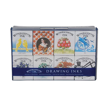 Winsor & Newton Collection Drawing Ink Set, Set of 8, Henry Collection - style: Henry Collection Pack