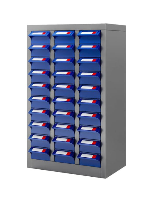 30-Drawer Large Size DrawerParts Cabinet, Tool Storage Cabinet, Organization Shelves with ABS Drawers – Tool, Hardware, Nuts, Bolts, Screw, Nail, Lego for Garage, Workshop, or Classroom Storage