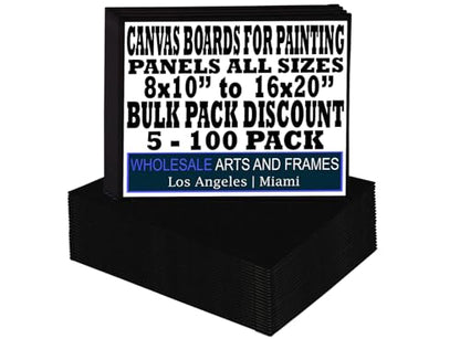 11x14 Black Canvas Boards for Painting Bulk 12 Pack.Paint Canvases for Painting Art.Artist Blank Canvases for Painting 11x14 Canvas Panels.Quality Acid Free Primed Canvas Boards for Acrylic,Oil etc - size: 11x14 Black