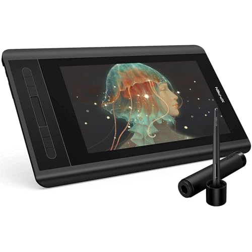 XP-PEN Artist12 11.6 Inch FHD Drawing Monitor Pen Display Graphic Monitor with PN06 Battery-Free Multi-Function Pen Holder and Glove 8192 Pressure Sensitivity - size: 11.6 inch