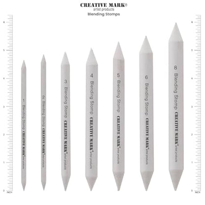 Creative Mark Blending Stumps - Solid Double-Ended Blending Stumps for Blending Charcoal, Pencils, Pastels, and More! - [Size # 8-72 Count] - size: Size # 8 - 72 Pack