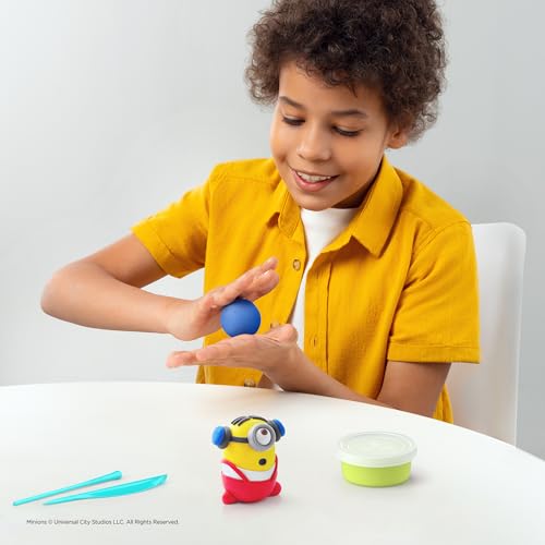 HEY CLAY Minions - Colorful Modeling Air Dry Clay for Kids - Craft Kits for Kids Ages 4-8 - DYI Minion Toys (Full Set (6 Characters)) - style: Full Set (6 characters)