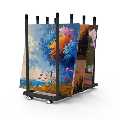 Art Storage Rack,Canvas Storage for art canvas storage 7.8 inches to 23 inches,Art Print Display Rack,Canvas Storage Rack for Artworks, Frames, Drawing Boards, Prints, Panels, Paintings Display