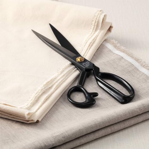 Unprimed Cotton Duck Deluxe Canvas - 10 oz. 60" x 30 Yards w/ 10" Right-Handed Canvas Shears for Artists, Painting, and Stage Design