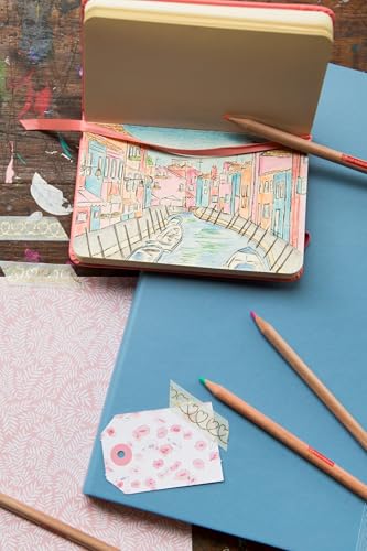 Talens Japan T9314-213M 441823 Art Creation Sketchbook, Drawing Notebook, 8.3 x 11.8 inches (21 x 30 cm), Lake Blue - color: lakeblue, size: 21×30cm