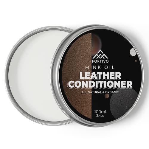 FORTIVO Leather Mink Oil, Color Restorer, Scratch Remover, Couch Paint and Leather Repair Kit for Couches - color: Transparent