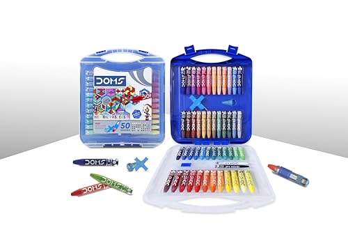 DOMS Oil Pastels 50 Shades, Non-Toxic EN 71-3 Standard Certified
