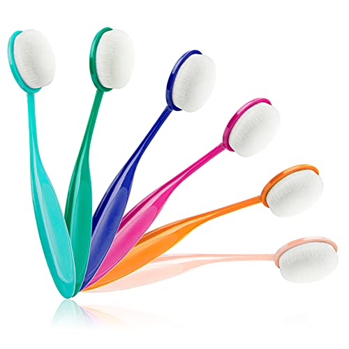 Yoseng 6 Pack Color Coded Craft Ink Blending Brushes | Soft Pure White Bristles,Color-coded Handles,Easy Ink Blending,for Scrapbooking,Paper Craft,Stenciling,Artists & Crafters - color: Light Color 6pcs