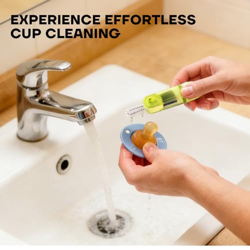 3 in 1 Cup Lid Gap Cleaning Brush Set, Multifunctional Bottle Cleaning Brush, Cleans Narrow Bottles Easily, Home Kitchen Crevice Brush Tools (3 Pack)
