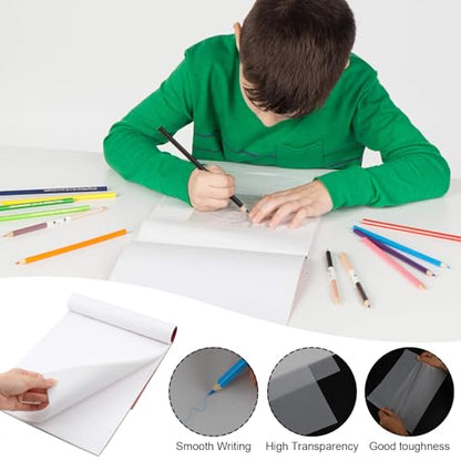110 Sheets Tracing Paper for Drawing, 9”x12” Trace Paper, Translucent Vellum Paper Tracing Paper Pad, Tracing Pad for Sketching, Preliminary Drawing, Overlaying Images Tracing - size: 9”x12”（110 Sheets）