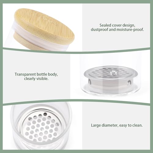 4 Pack Acrylic Nail Brush Cleaner Dappen Dish with Lid, Mesh Layered Nail Art Brush Monomer Liquid Wash Cup Glass Removal Jar for Sequins Glitter Powder, 2.2in High - color: 2.2in High