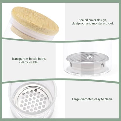 4 Pack Acrylic Nail Brush Cleaner Dappen Dish with Lid, Mesh Layered Nail Art Brush Monomer Liquid Wash Cup Glass Removal Jar for Sequins Glitter Powder, 2.2in High - color: 2.2in High