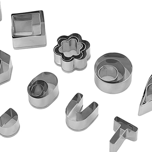 Clay Earring Making Kit, Polymer Jewelry DIY Kit with 30 Stainless Steel Cutters, Earring Hooks & Cards, for Clay, Polymer Clay, Fondant and Craft Projects