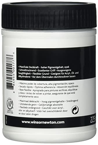 Winsor & Newton Professional Acrylic Medium, White Gesso, 225ml (7.6-oz) - color: White Gesso, style: 225ml (7.6-oz)