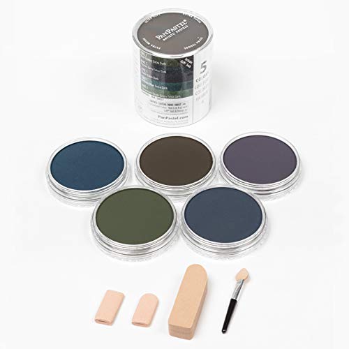 PanPastel Artist Pastels by GOLDEN, Shadows Set, 5 Color, Professional Artist Pastels, Unique Pan Format (cake-like) - style: Multicolor