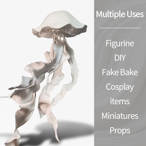Lightweight Clay - Air Dry Clay, Ultra Light & Soft, Safe & Non-Toxic, Moldable & Flexible, DIY Modeling Clay for Anime Figures, Sculpting, Molding, Creative Art Crafts - color: White