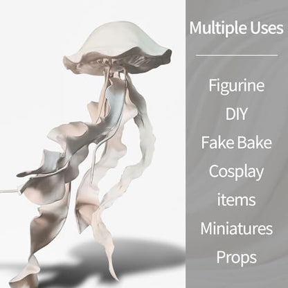 Lightweight Clay - Air Dry Clay, Ultra Light & Soft, Safe & Non-Toxic, Moldable & Flexible, DIY Modeling Clay for Anime Figures, Sculpting, Molding, Creative Art Crafts - color: White