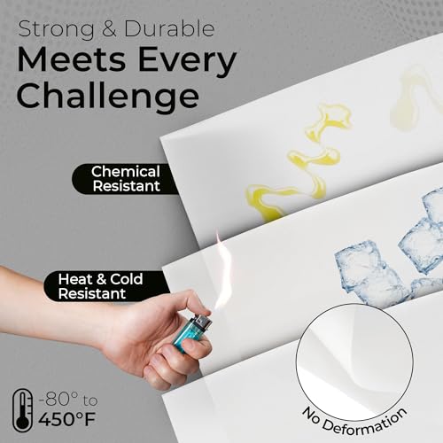 Exactly Rubber - Translucent Silicone Sheet, 50A Durometer Rubber Sheet, Semi Clear Silicone, Resistant -80 to 450°F, Food-Grade Silicone Placemat, 450% Elongation, Made in the USA, 1/16 x 9” x 24” - size: 1/16 x 9 x 24