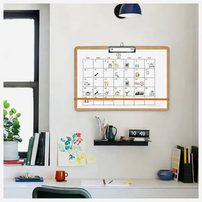 6 Pcs 11x17 Clipboard, Wooden Landscape Lap Board with Low Profile Clip & Rubber Band, Horizontal Large Art Boards for Drawing Sketching - size: 6pcs 11" x 17"
