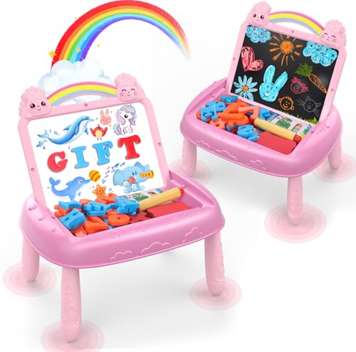 Gifts for 1-2 Year Old Girls, Toddlers Unicorn Toys with Magnetic Letters and Numbers, Portable Preschool Learning and Educational Toys for 1-2 Year Old Toddler Girl Birthday Gifts(Pink) - color: Unicorn Pink