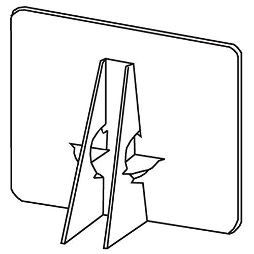 Lineco Self-Stick Double Wing Easel Backs, Size 15", White, Pack of 25 (L328-1239)