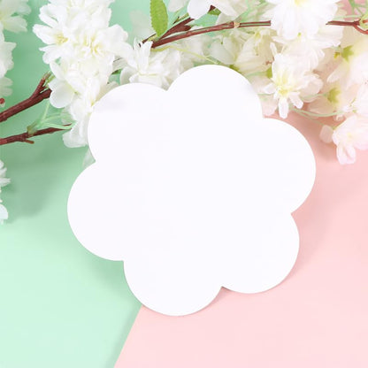 10 pcs 15x15cm Flower Shaped Cotton Canvas, Oil Painting Panel Blank, Flower Shape Canvas for Acrylic, Great for Beginners, Students, or Hobby Painters