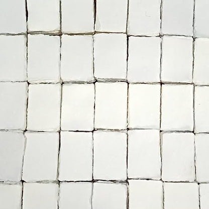 Handmade Deckle Edge Cotton Paper Recycled Mixed Media Card Stock for Placecard/Escort Cards, Place Cards, Vow Cards, Business Card (150gsm, A8, Pack of 100 Sheets) (3" x 2" Off-White) - size: 3" x 2" Off-White