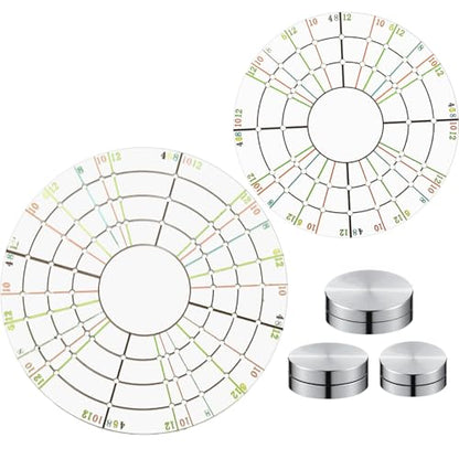 Wonderjune 5 Pcs Ceramic Pottery Trimming Spinner Tools Set 4.72 in/3.54 in Rotary Disc Pottery Wheel Trimmer Tool Clay Tools with 3 Size Metal Pottery Throwing Wheel for Pottery Clay Artist