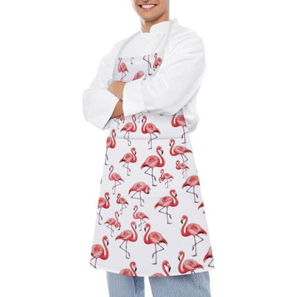 Cooking Apron for Adults with Pockets, Waterproof Oil Resistant Bib for Kitchen Restaurant BBQ Baking - color: Style (329)