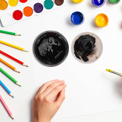 Water Based Printing Ink with Filler Bottle 300ml Black Color Paste Portable and Lightweight Rubbing Paint Pigment for DIY and Painting Art Supplies