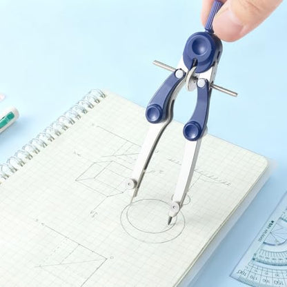 M&G Professional Metal Geometry Compass, 12.20 Inch Maximum Diameter, Lockable Distance Includes Extra Lead, Ideal for Drafting & Drawing - style: Modern