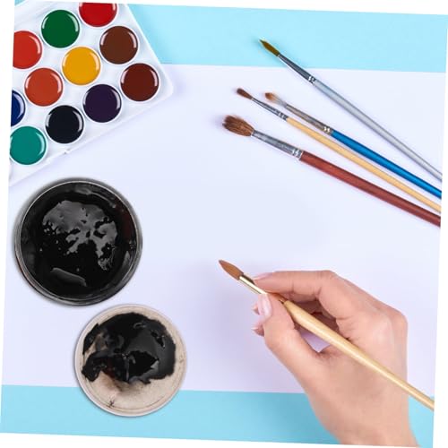 Hemobllo Water-Based Printmaking Ink 300ml Bottle Black Rubbing Pigment for ’s Art Crafts and Blow Plate Painting Supplies
