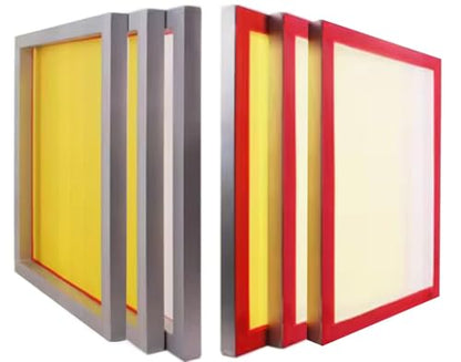Silk Screen Printing Frames 6 Pcs 20” x 24” Stretched with High Tension 230 Yellow Mesh, MADE IN CANADA, Frame Built with 1.5" x 1.5" Aluminum Tubing